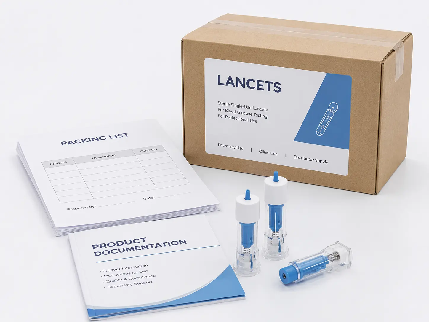 Lancet products for distributor and healthcare supply programs